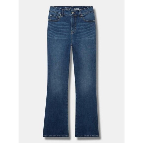 Torrid Trio Boot High-Rise Jeans in the El Nino Wash, Size 28-30 Short - Picture 5 of 13